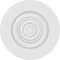 Ekena Millwork Standard Grayson Bullseye Rosette with Square Edge, 4"W x 4"H x 1/2"P ROSP040X040X050GRY02 - alternate 2